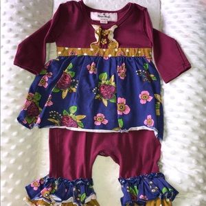 Marie Nicole One Piece Ruffle Outfit 0-3 Months